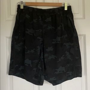 Men’s Black Camo Lululemon Shorts large